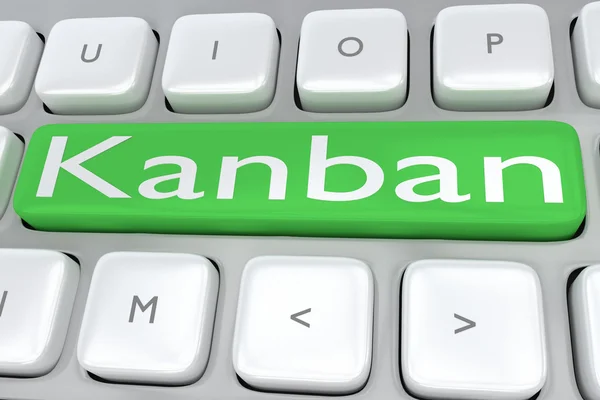 Kanban - conceito tecnológico — Fotografia de Stock