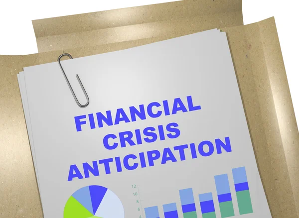 Finansiella krisen förväntan koncept — Stockfoto