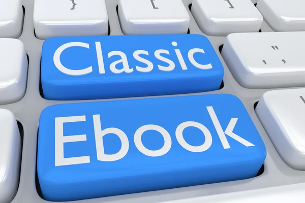 Classic Ebook concept — Stock Photo, Image