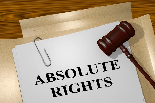Absolute Rights - legal concept — Stock Photo, Image