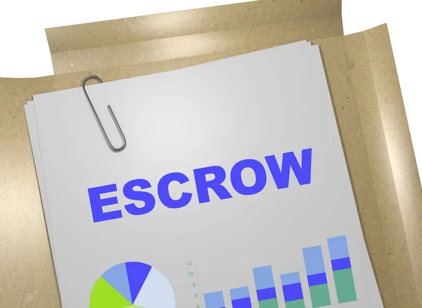 Escrow - business concept — Stock Photo, Image