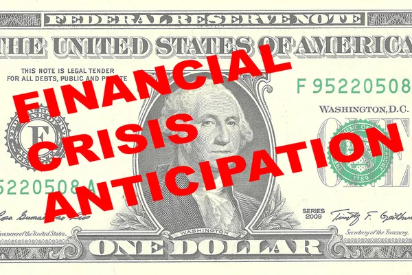 Finansowy kryzys oczekiwaniu koncepcja — Zdjęcie stockowe