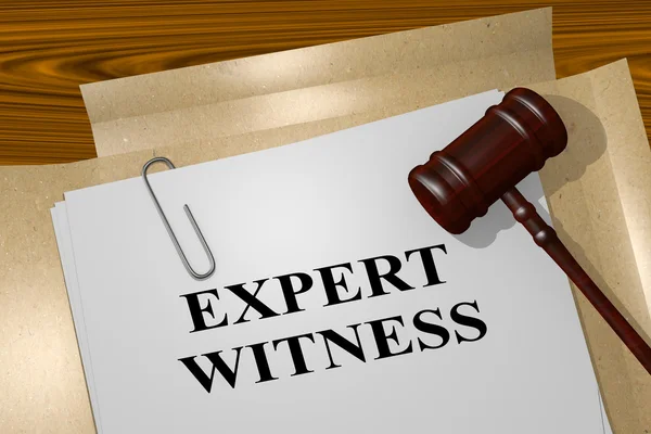 Témoin expert - concept juridique — Photo