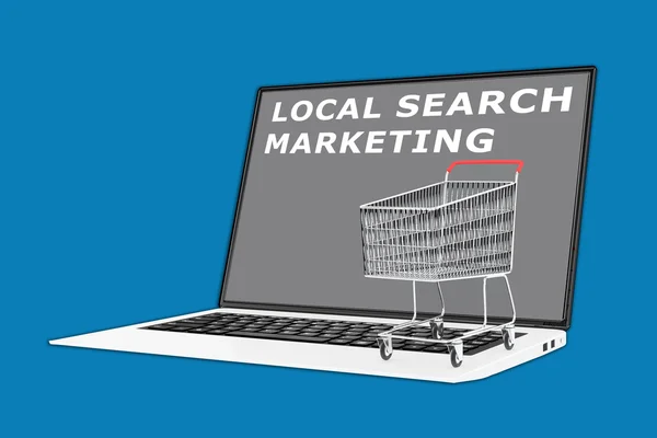 Concept de marketing de recherche locale — Photo