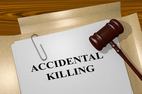 Accidental Killing - concetto giuridico — Foto Stock