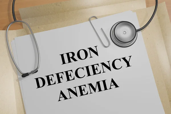 Anemia por deficiencia de hierro - concepto médico —  Fotos de Stock