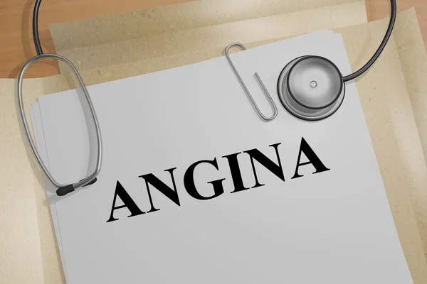 Angina pectoris - medische concept — Stockfoto