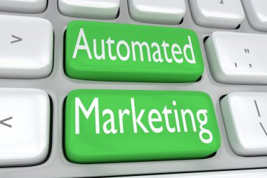 Automated Marketing concept clipart
