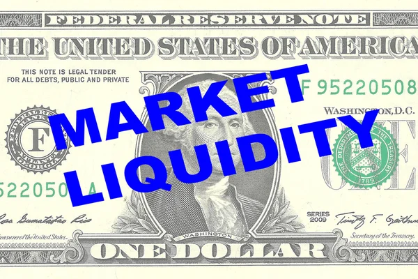Conceito de liquidez de mercado — Fotografia de Stock