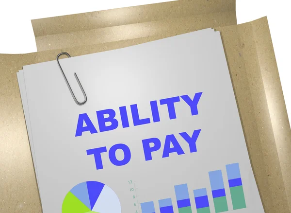 Ability to Pay concept — Stock Photo, Image