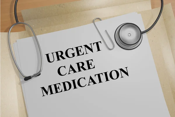 Concepto de Medicamento para Atención Urgente — Foto de Stock