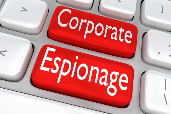 Corporate Spionage koncept - Stock-foto
