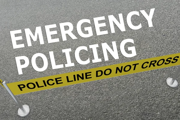 Emergency Policing concept — Stock Photo, Image