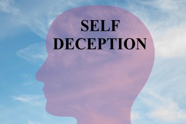 Self Deception concept clipart
