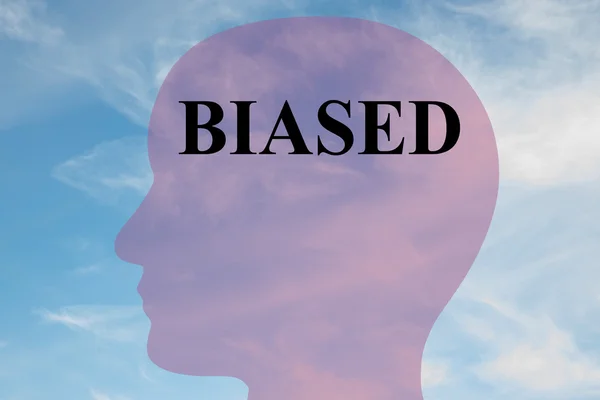 BIASED - mental concept — Stock Photo, Image