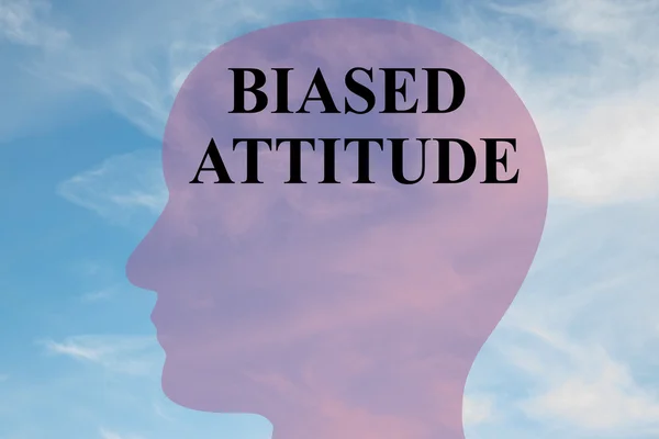 Biased Attitude concept — Stock Photo, Image