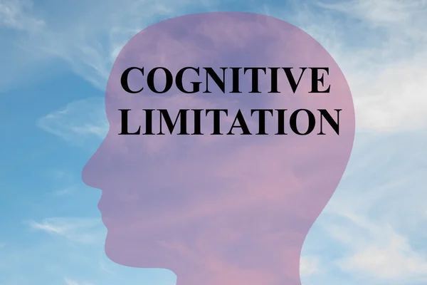 Cognitieve beperking - geestelijke concept — Stockfoto