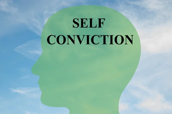 Auto-condenação - conceito mental — Fotografia de Stock