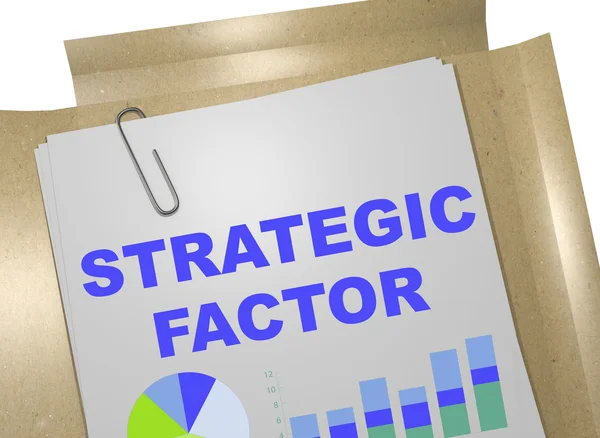 Concepto de factor estratégico — Foto de Stock