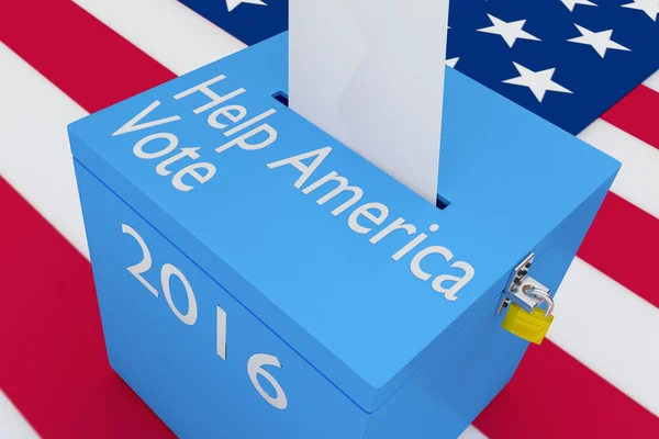 Ayuda América Votar concepto — Foto de Stock