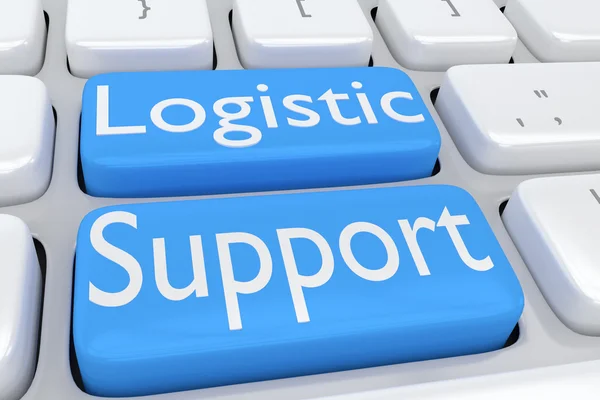 Logistic Support on buttons — Stock Photo, Image