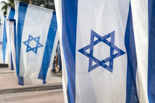 Vlajky Izraele — Stock fotografie