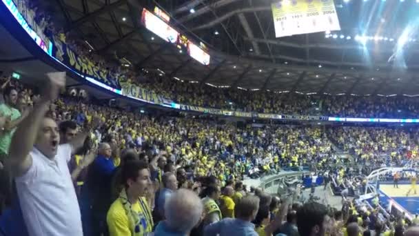 Estadio completo de baloncesto — Vídeos de Stock