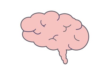 Komik beyin illüstrasyon