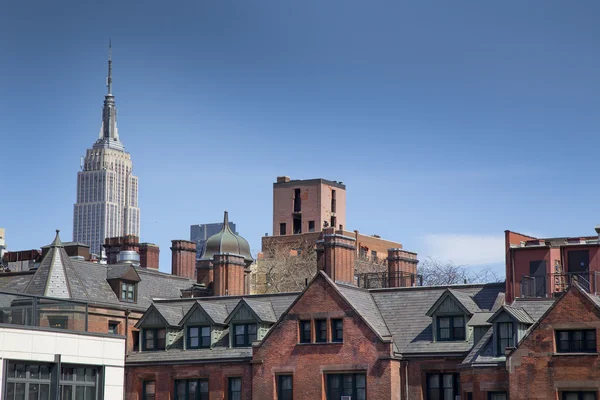 Staré Vs nová architektura města New York — Stock fotografie