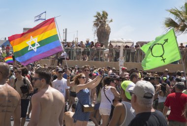Tel-Aviv - İsrail 12 Haziran 2015 Tel Aviv Gay gurur geçit töreni