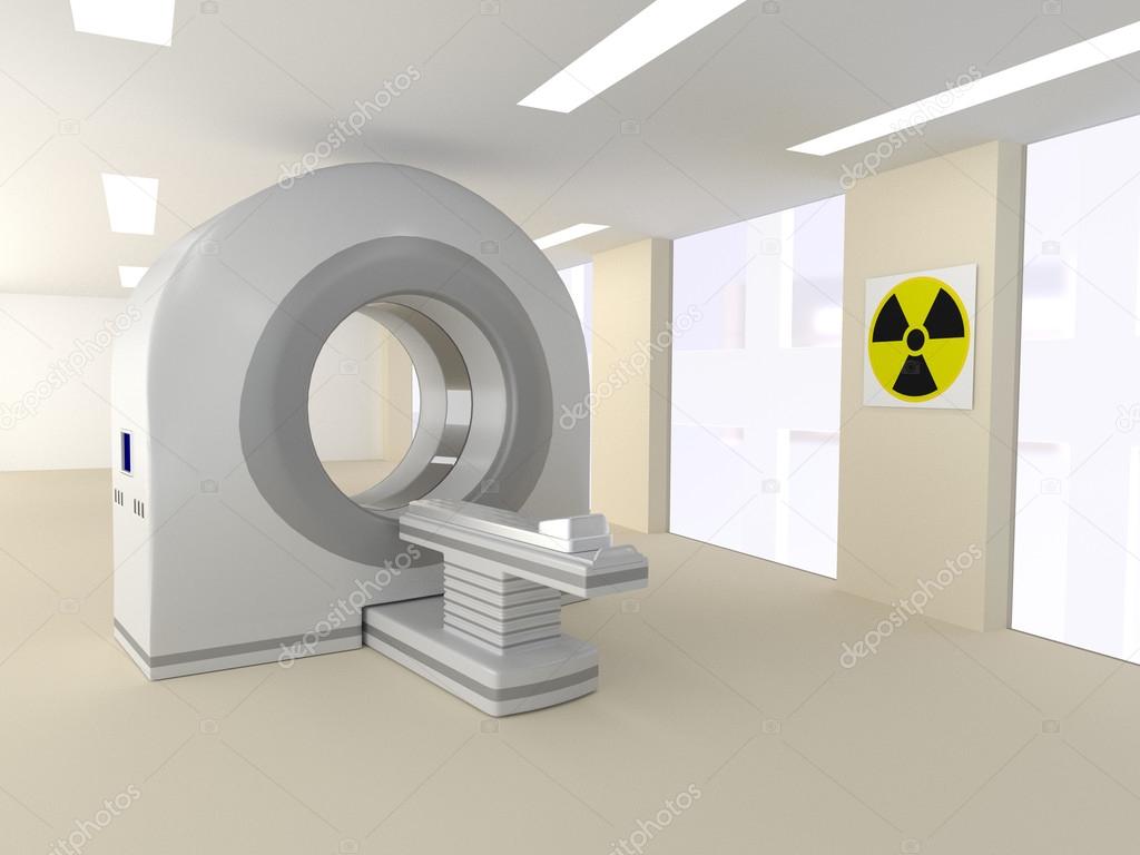 CT room in a hospital