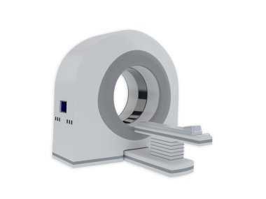 CT scanner isolated on white