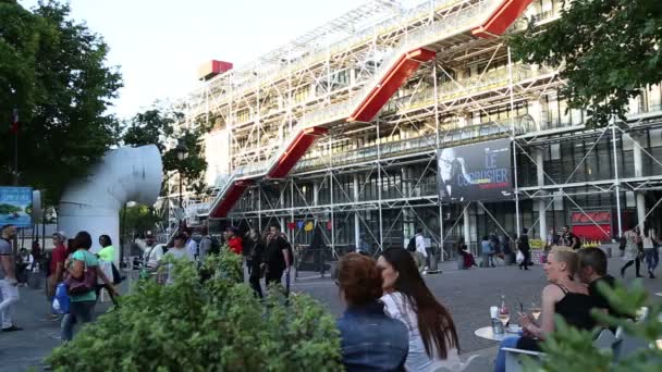 Centre Georges Pompidou timelapse — Stok video