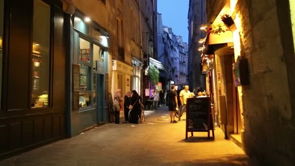 The Jewish Quarter in Paris — Stock Video