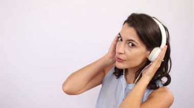 Genç kadın zevk müzik