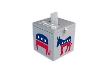 2016 United States presidential election ballot box clipart