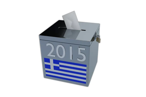 Ελληνική 2015 εκλογική κάλπη — Φωτογραφία Αρχείου
