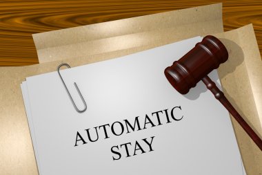 AUTOMATIC STAY concept clipart
