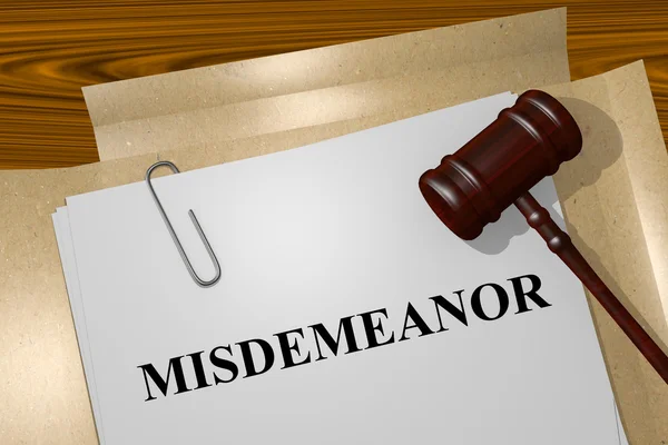 Misdemeanor concept — Stock Photo, Image