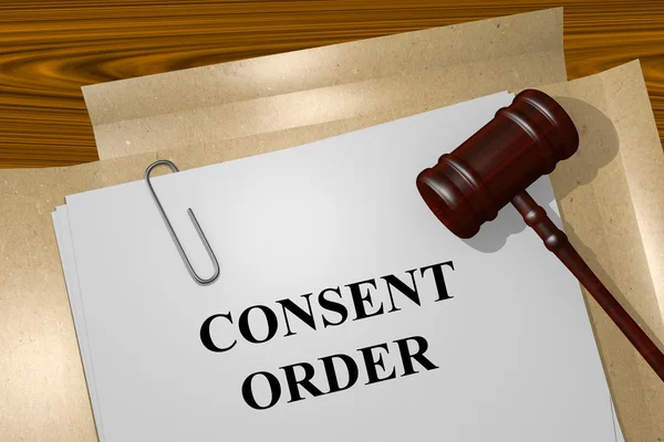 Concepto de orden de consentimiento —  Fotos de Stock