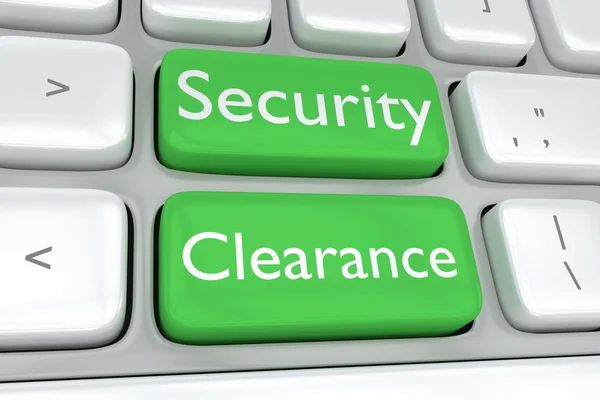 Clearance knop veiligheidsconcept — Stockfoto