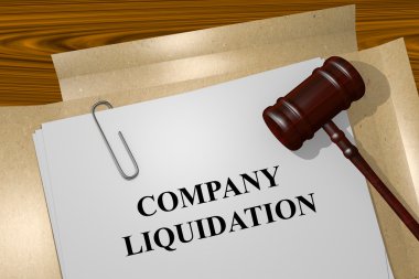 Company Liquidation concept clipart