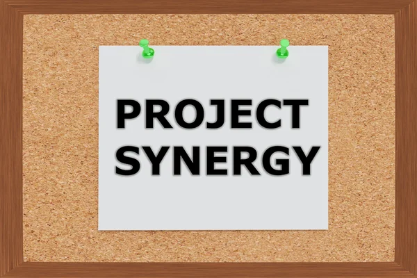 Project Synergy concept — Stockfoto