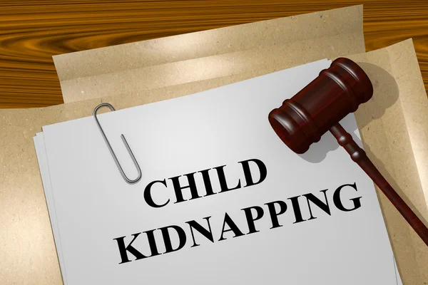 Koncepcja porwanie dziecka — Zdjęcie stockowe