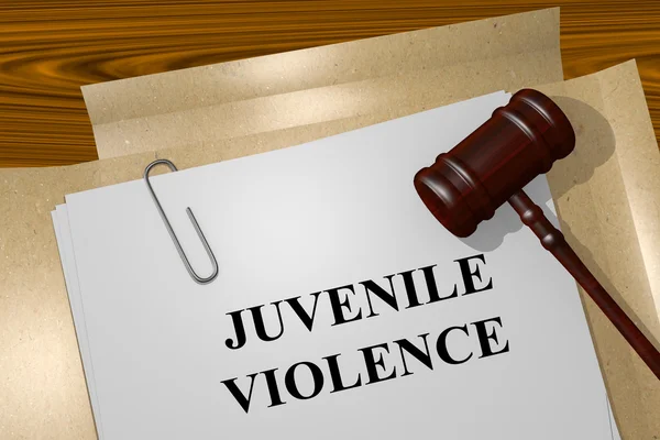 Juvenil våld koncept — Stockfoto