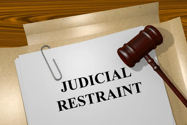 Concepto de restricción judicial — Foto de Stock