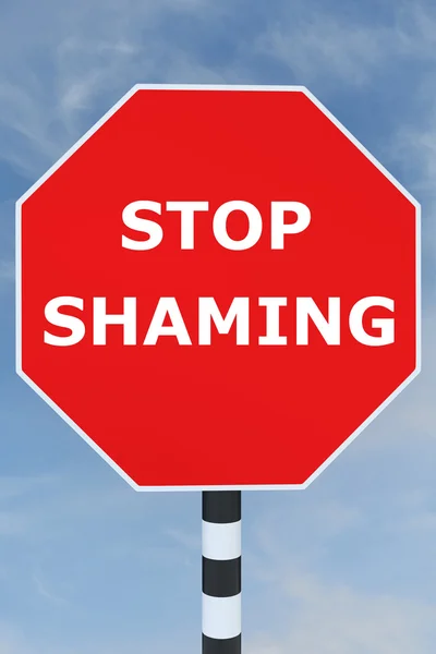 Stop Shaming concept — Stock Photo, Image