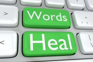 Words Heal concept clipart