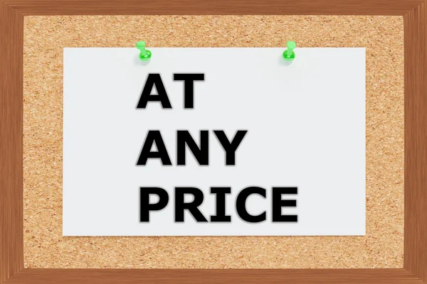 At Any Price concept — Stock Photo, Image