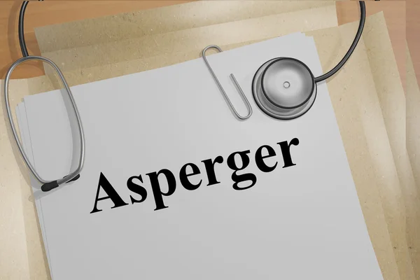 Asperger koncept ilustrace — Stock fotografie